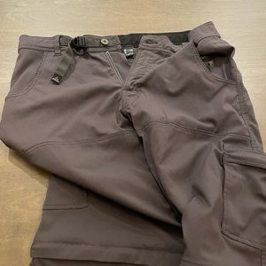 PRANA STRETCH ZION ZIP OFF PANTS